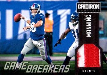 2012 Panini Gridiron - Gamebreakers Jerseys Prime #11 Eli Manning Front