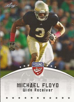 2012 Leaf Young Stars #64 Michael Floyd Front