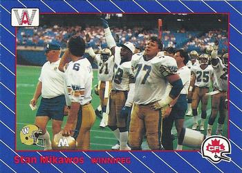 1991 All World CFL #107 Stan Mikawos Front