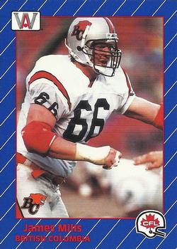1991 All World CFL French #13 Ian Sinclair Front