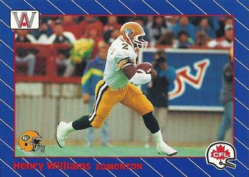 1991 All World CFL French #46 Henry Williams Front