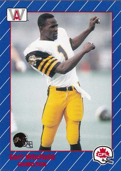 1991 All World CFL French #58 Earl Winfield Front