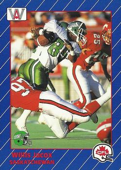 1991 All World CFL French #78 Willis Jacox Front
