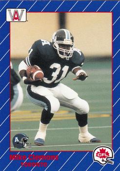 1991 All World CFL French #86 Mike Clemons Front