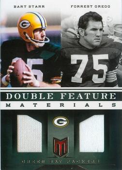 2012 Panini Momentum - Double Feature Materials #12 Bart Starr / Forrest Gregg Front