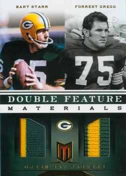 2012 Panini Momentum - Double Feature Materials Prime #12 Bart Starr / Forrest Gregg Front