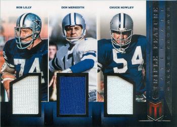 2012 Panini Momentum - Triple Feature Materials #8 Bob Lilly / Don Meredith / Chuck Howley Front