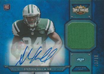 2012 Topps Triple Threads - Rookies Autographed Relics Sapphire #TTRAR-19 Stephen Hill Front