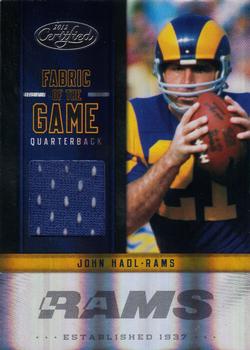 2012 Panini Certified - Fabric of the Game #26 John Hadl Front