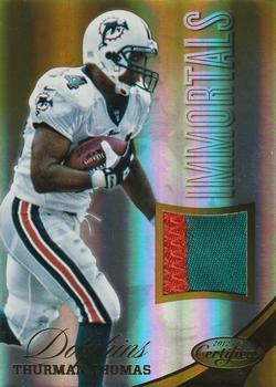 2012 Panini Certified - Mirror Gold Materials #218 Thurman Thomas Front