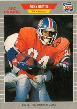 1989-90 Pro Set Super Bowl XXIV Binder #109 Ricky Nattiel Front