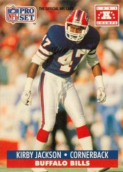 1991-92 Pro Set Super Bowl XXVI Binder #77 Kirby Jackson Front