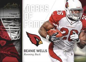 2012 Panini Absolute - Marks of Fame #3 Beanie Wells Front