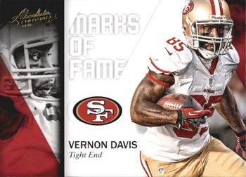 2012 Panini Absolute - Marks of Fame #25 Vernon Davis Front