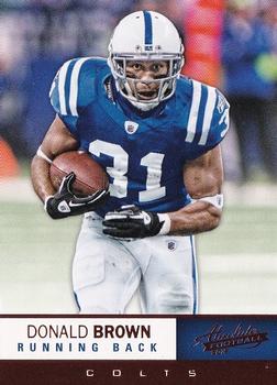 2012 Panini Absolute - Retail #21 Donald Brown Front
