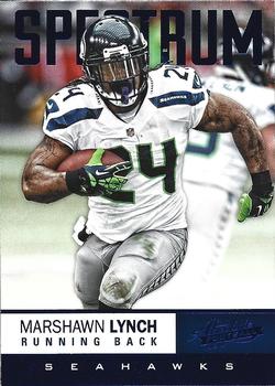 2012 Panini Absolute - Spectrum Blue #88 Marshawn Lynch Front