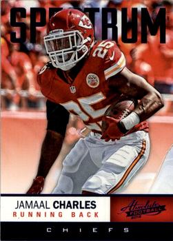 2012 Panini Absolute - Spectrum Blue #97 Jamaal Charles Front
