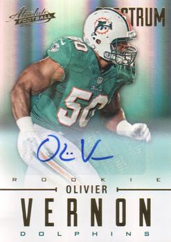 2012 Panini Absolute - Spectrum Gold Autographs #175 Olivier Vernon Front