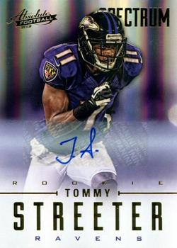 2012 Panini Absolute - Spectrum Gold Autographs #188 Tommy Streeter Front