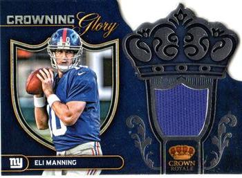 2012 Panini Crown Royale - Crowning Glory Materials #1 Eli Manning Front