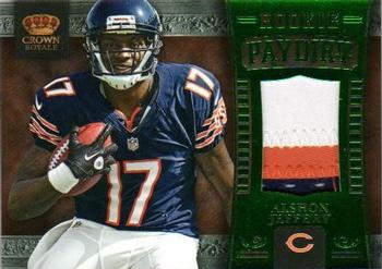 2012 Panini Crown Royale - Rookie Paydirt Materials Prime #2 Alshon Jeffery Front