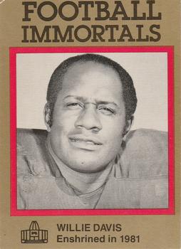 1985-88 Football Immortals #28 Willie Davis Front