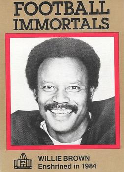 1985-88 Football Immortals #35 Willie Brown Front