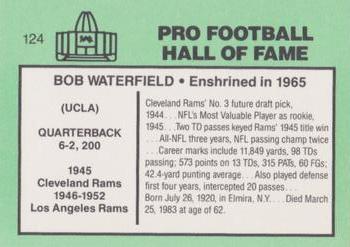 1985-88 Football Immortals #124 Bob Waterfield Back
