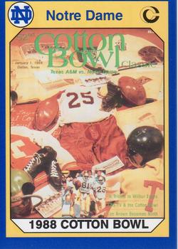 1990 Collegiate Collection Notre Dame #59 1988 Cotton Bowl Front