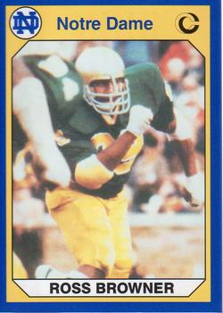 1990 Collegiate Collection Notre Dame #72 Ross Browner Front