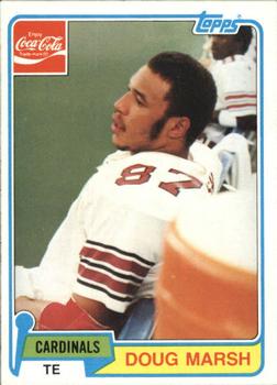 1981 Topps Coca-Cola St. Louis Cardinals #8 Doug Marsh Front