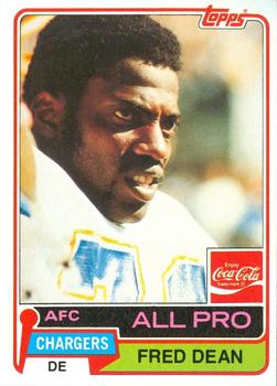 1981 Topps Coca-Cola San Diego Chargers #2 Fred Dean Front