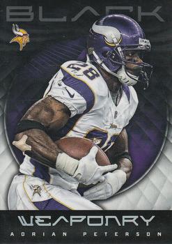 2012 Panini Black - Weaponry #16 Adrian Peterson Front