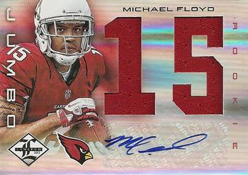 2012 Panini Limited - Rookie Jumbo Jerseys Autographs Jersey Number #8 Michael Floyd Front
