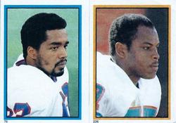 1984 Topps Stickers #76 / 226 Earnest Gray / Dwight Stephenson Front