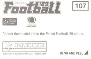 1989 Panini Stickers #107 New Orleans Saints Helmet Back