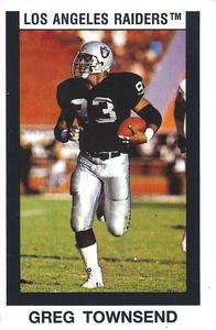 1989 Panini Stickers #318 Greg Townsend Front
