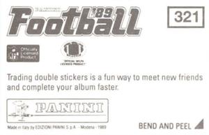 1989 Panini Stickers #321 Los Angeles Raiders Helmet Back
