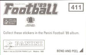 1989 Panini Stickers #411 Super Bowl XXIII Back