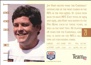 1993 Quarterback Legends #21 Jim Hart Back