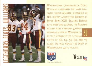 1993 Quarterback Legends #50 Doug Williams Back