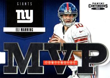 2012 Panini Contenders - MVP Contenders #14 Eli Manning Front