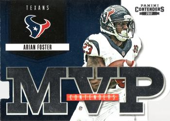 2012 Panini Contenders - MVP Contenders #3 Arian Foster Front