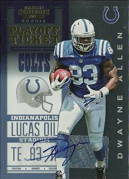 2012 Panini Contenders - Playoff Ticket #223 Dwayne Allen Front