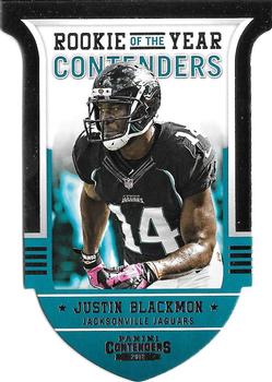 2012 Panini Contenders - ROY Contenders #4 Justin Blackmon Front