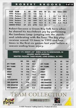 1997 Score Green Bay Packers #3 Robert Brooks Back