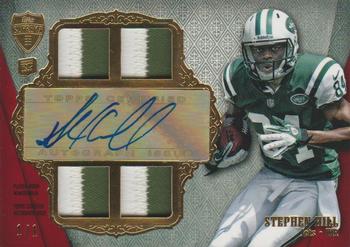 2012 Topps Supreme - Autographed Quad Relics Patch Red #SAQR-SH Stephen Hill Front