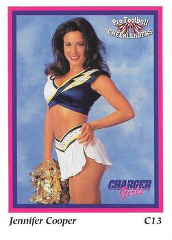 1994-95 Sideliners Pro Football Cheerleaders #C13 Jennifer Cooper Front