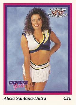 1994-95 Sideliners Pro Football Cheerleaders #C26 Alicia Santana-Dutra Front