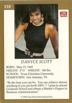 1992 Lime Rock Pro Cheerleaders #110 Danyce Scott Back